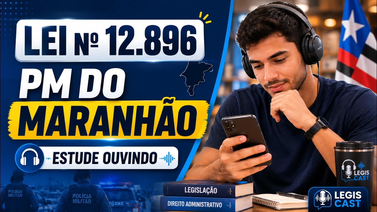 Capa de Lei 12.896 ( Organização Básica da Polícia Militar do Maranhão)
